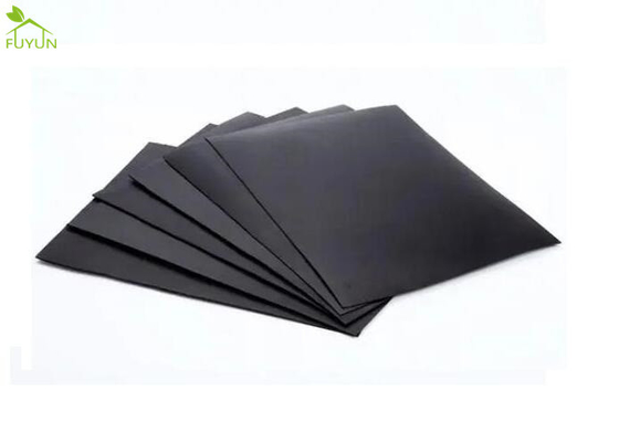 Konstruksi Tanah Supermarket 1.0mm Penutup Anti Rembesan HDPE LDPE Black Geomembrane Fabric Liners